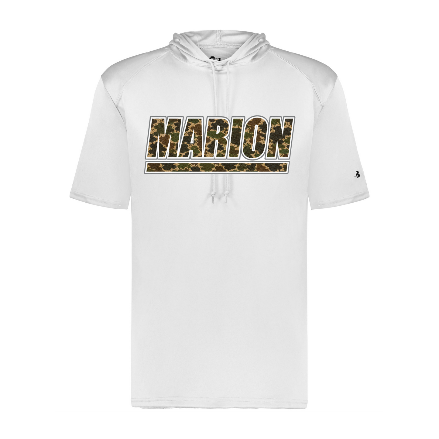 Marion Camo SS Hoodie - White