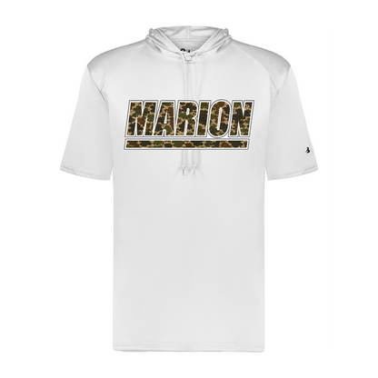 Marion Camo SS Hoodie - White