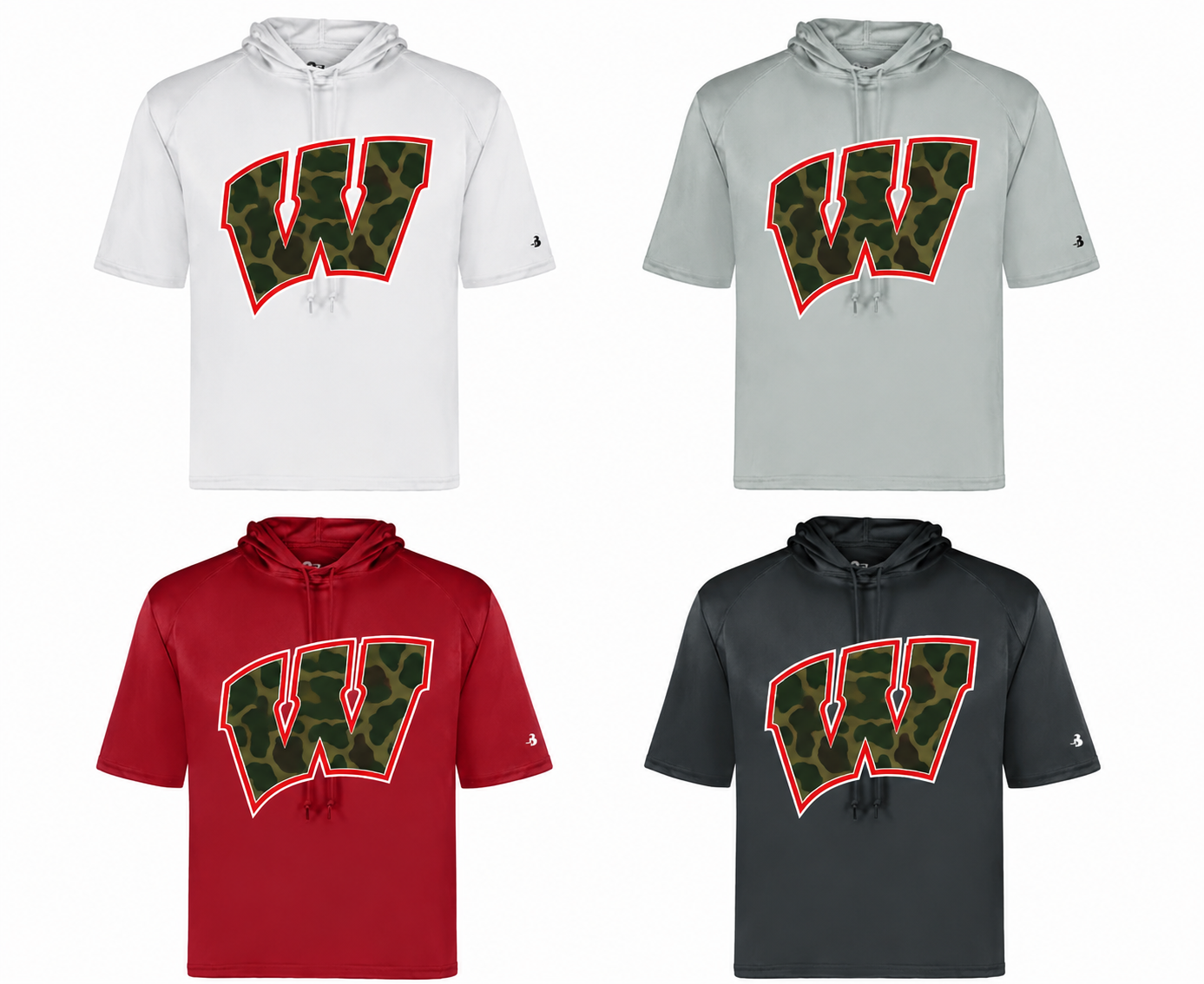 Whitwell Camo W Short-Sleeve Hoodie - Color Preview