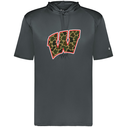 Whitwell Camo W Short-Sleeve Hoodie - Graphite