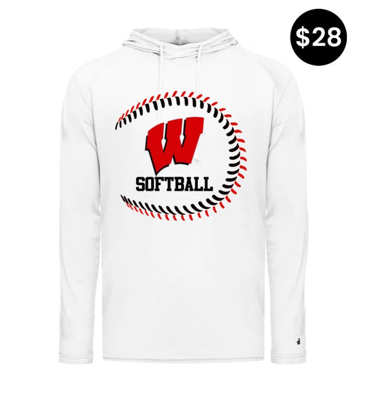 Whitwell B Core Long Sleeve Hoodie - Softball